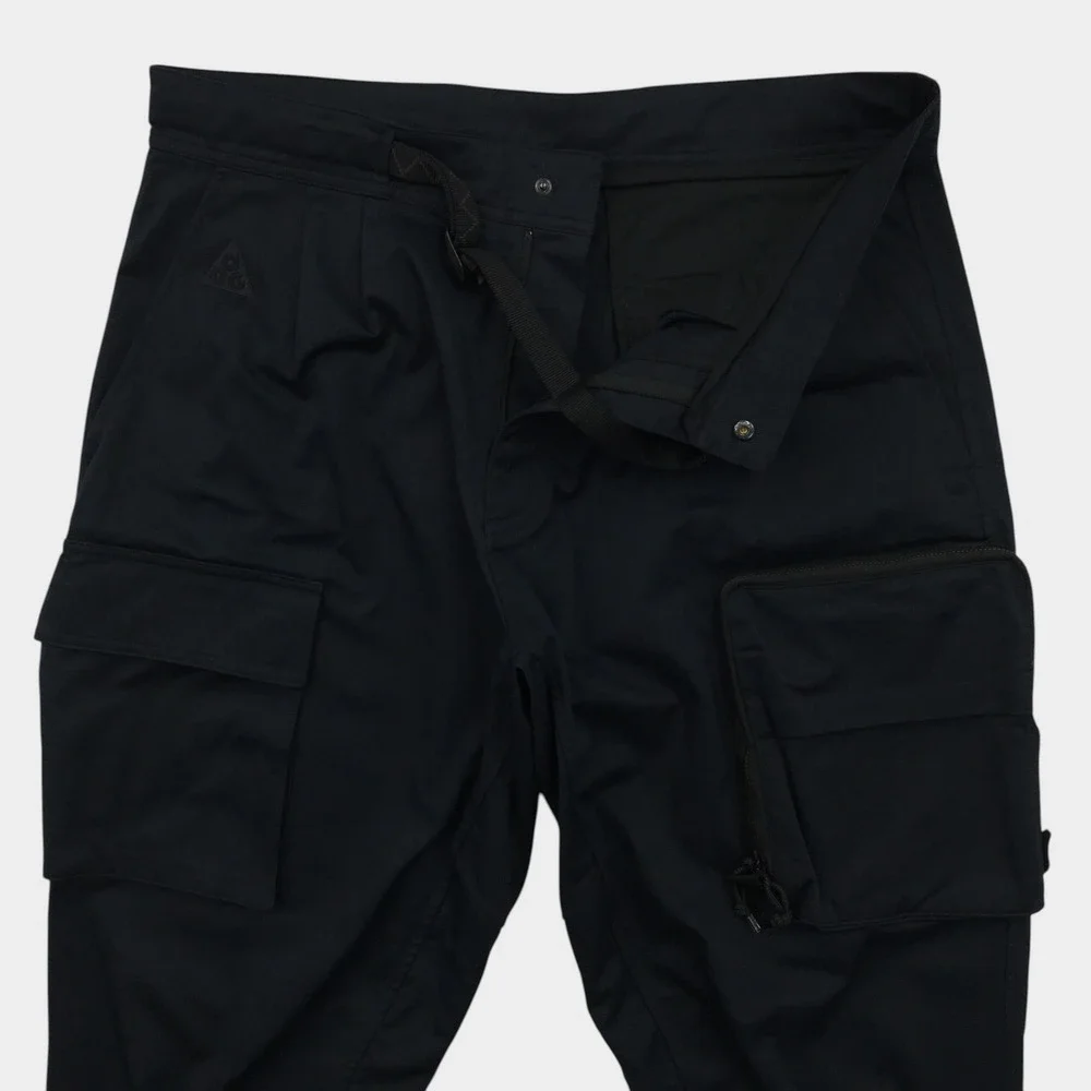 Nike ACG Mens Smith Summit Errolson Hugh Cargo Pants Black Tapered Large CD7646